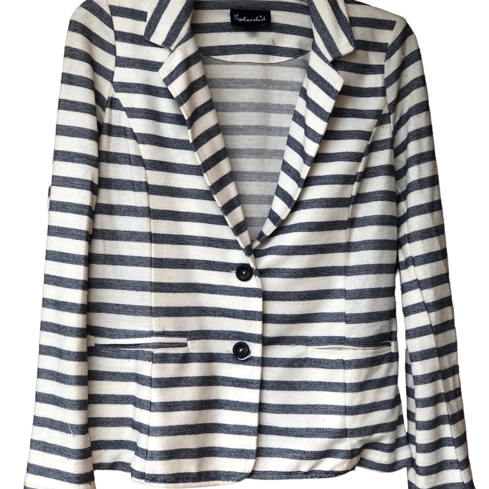 NWOT Splendid stripped jacket blazer Sz S